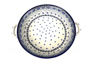 420 Bunzlau Ronde schaal met open handvaten 2158X 26 cm Ronde Schalen